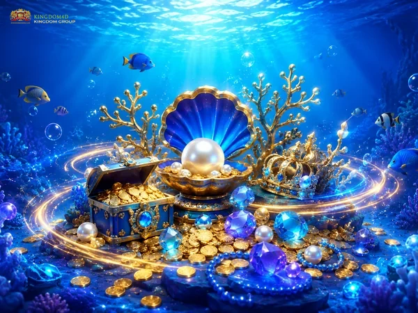 Tampilan permainan Treasure Boat Fishing dan target ikan